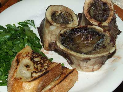 cooked marrow bones